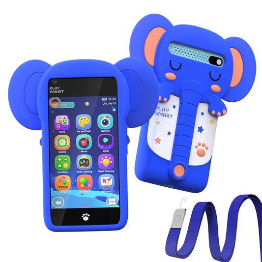 MOMILLA Kids Toys Phone for 3 4 5 6 7 Years Old, 3.97" Touchscreen Christmas Birthday Gifts, Toddler Toys Phone with Music Player Puzzle Games 16 GB Storage Alarm Kids Toys for Ages 3-12 Kids