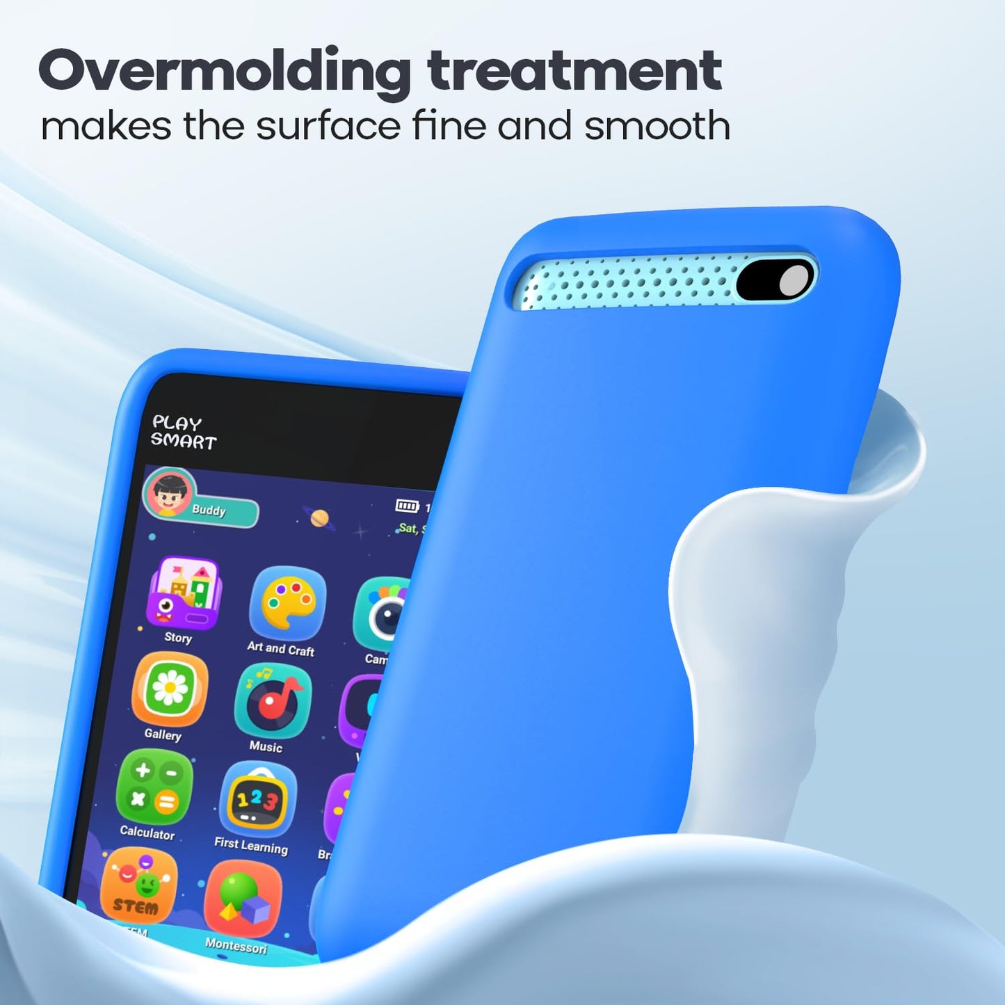 Silicone Phone Case for 3.97" Screen, Shockproof & Durable, Soft Protective Cover for Cell Phone-Blue